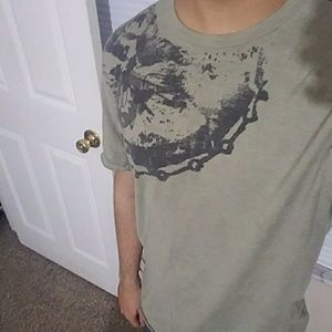 Barely worn mens medium short sleeve design shirt